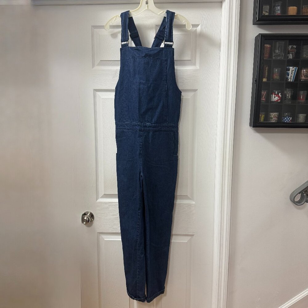 Shades of Grey by Micah Cohen 100% Cotton Denim Overalls size Medium